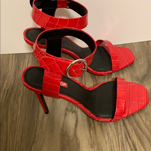 Topshop Ria ankle strapped scandal heels 👠 - Picture 2 of 4